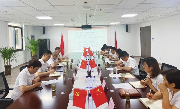 王晟督導(dǎo)徽鹽地產(chǎn)霍邱項(xiàng)目支部專(zhuān)題組織生活會(huì)